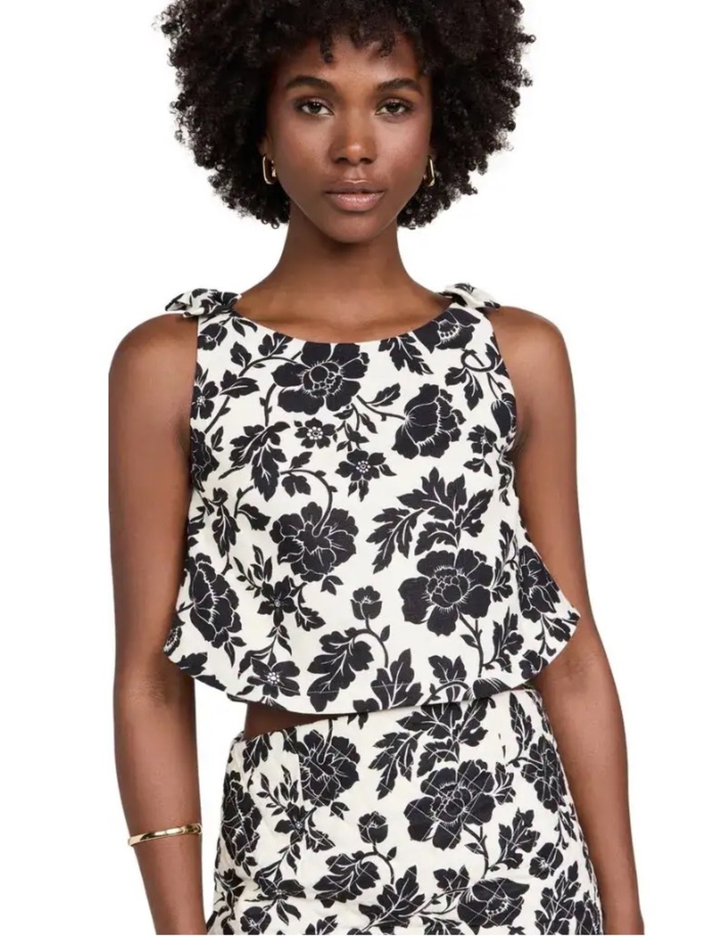 Posse Women's Romeo Floral Print Top Size Medium